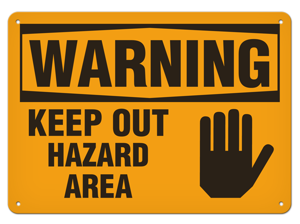 USA WARNING看板 USA WARNING看板 Decal Warning, Rotating Drive Shaft, 5