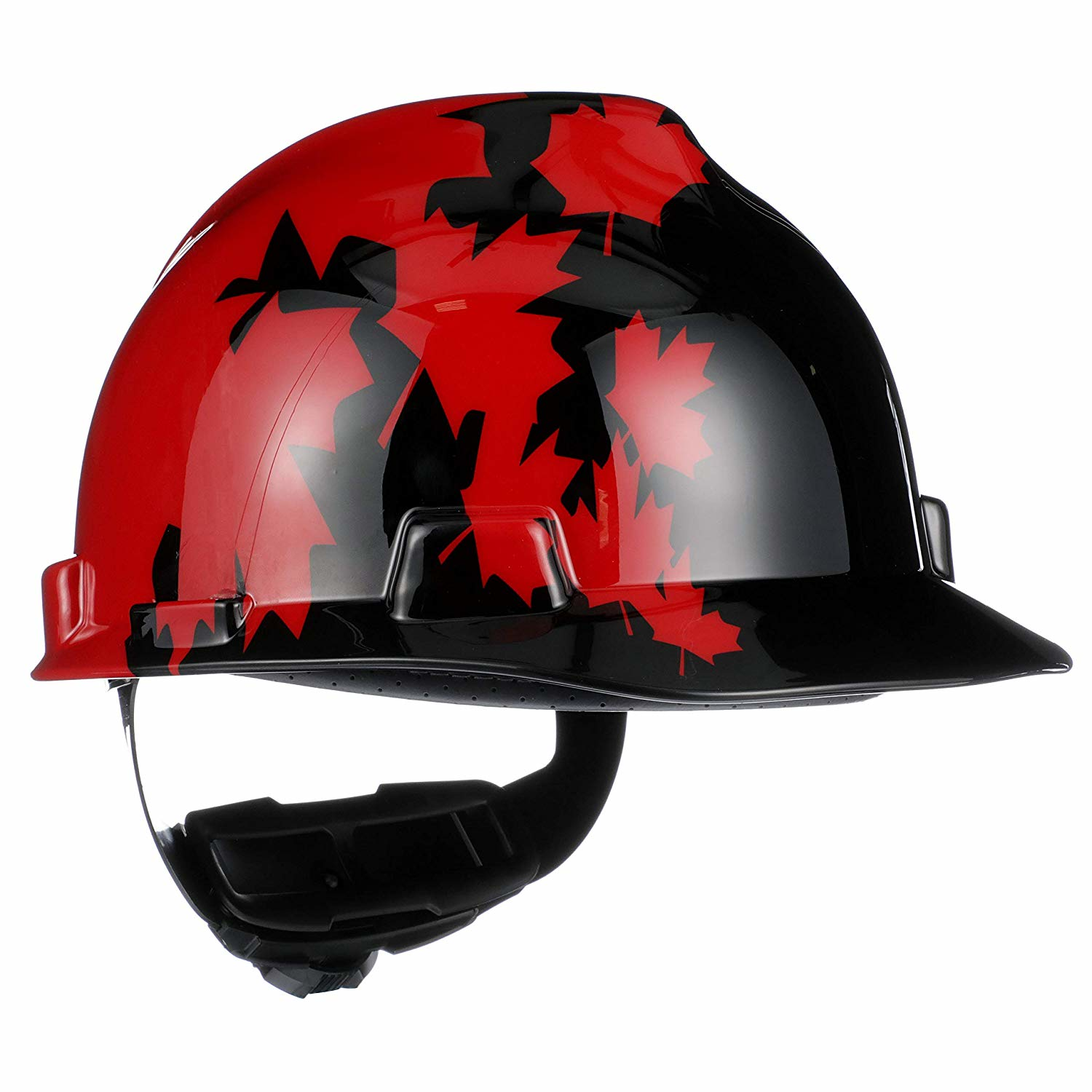 セキュリティ・セーフティ SFT Helmet Red and Black XL(61-62cm) MSA 10082233 Canadian Freedom Series™ V-Gard® Red and Black Helmet