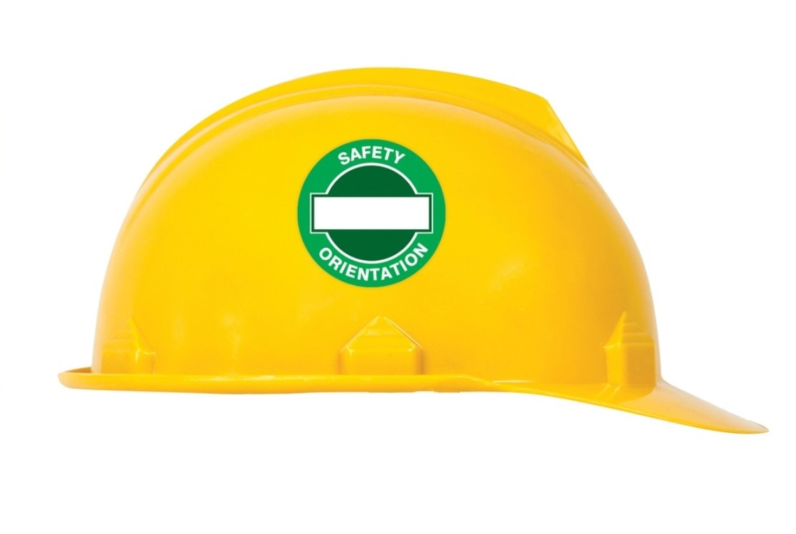 Yellow Hat Sticker Toolbox Sticker Lightning Bolt Lightning Bolt (Right Side) Hard Hat ...