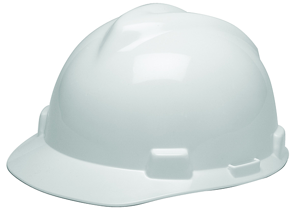 MSA 475358 Standard Size V-Gard® Slotted Cap-Style Hard Hat With