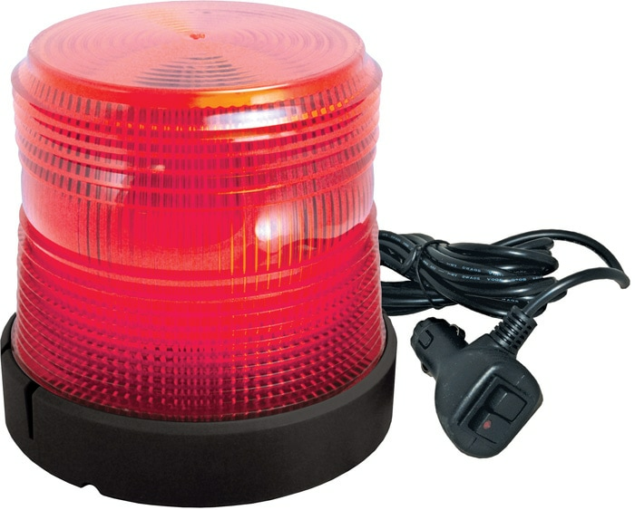SWS 201ZM-12V-R Beacon, Y' Low Profile +LED 12Vdc RED WHT DSQ