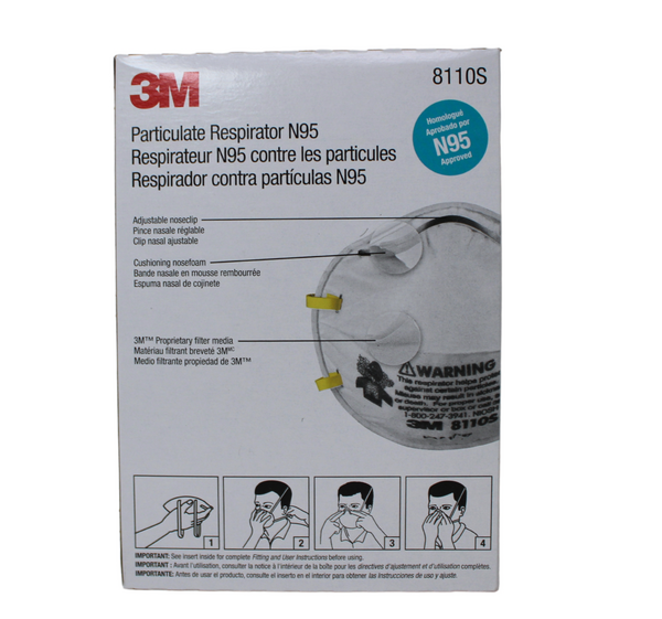 新品 3M 強力防護マスク 8110S N95 16箱×20枚入り まとめ売り 新品 3M 強力防護マスク 8110S N95 16箱×20枚入り まとめ売り 8110S