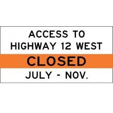 USA ストリート看板　NOTICE Stinson BTC64-01E TC-64 Road Closing Notice Temporary Condition