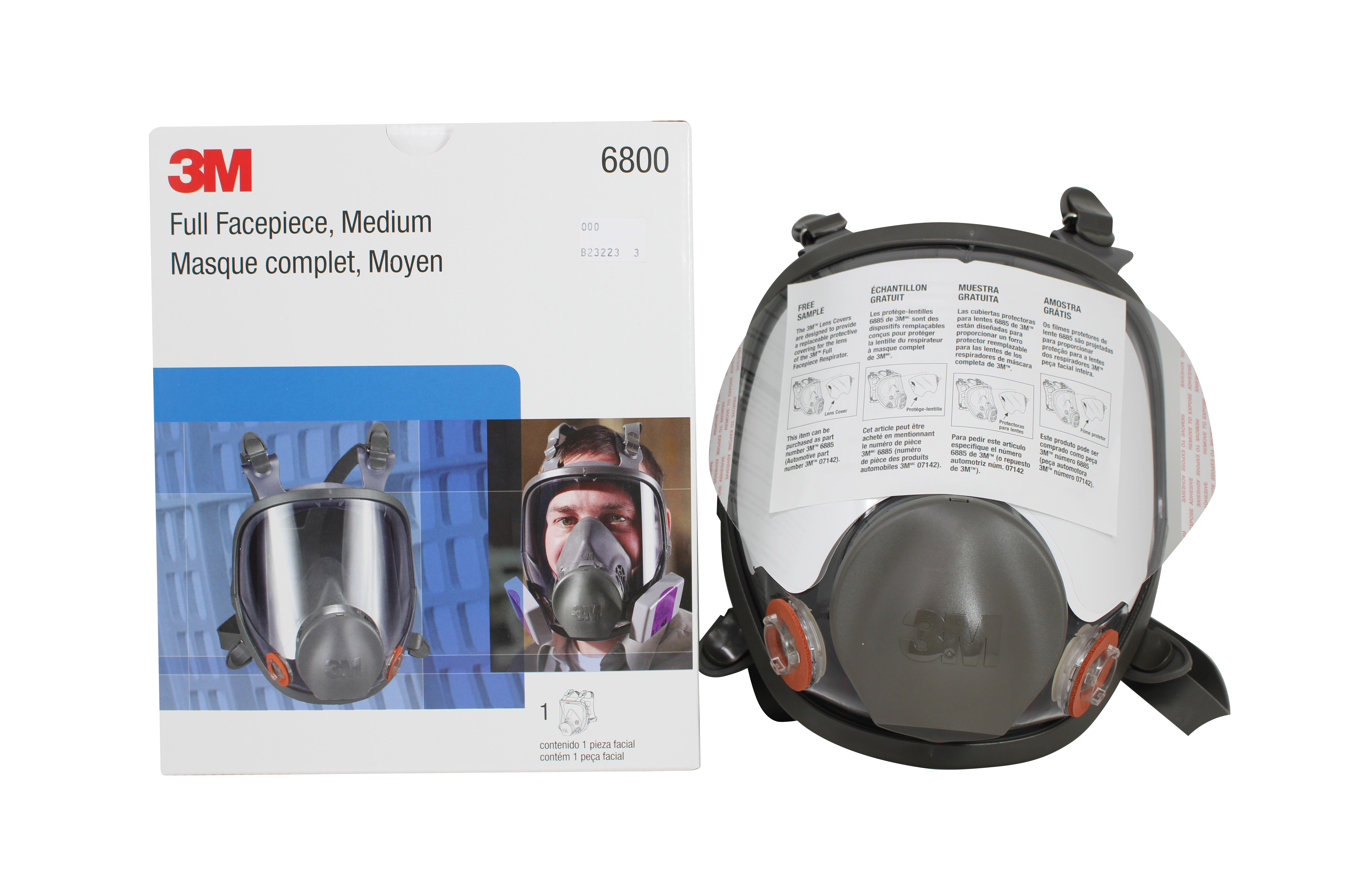 3M™ 6800-EACH Full Facepiece Reusable Respirator, Medium