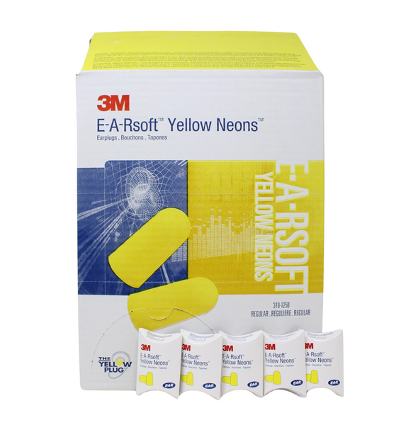3M 耳栓 181ペア E-A-Rsoft Yellow Neons ひもなし 3M 耳栓 E-A-Rsoft Yellow Neons ひもなし 181ペア