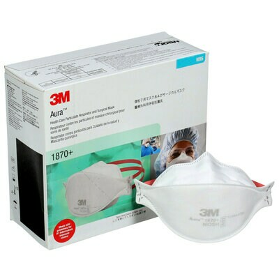 3M™ 1870+CASE Aura™ Health Care Particulate Respirator and