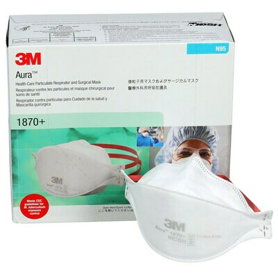 3M ™ Aura ™ 1870 Health Care Particulate Respirator Mask Price per 1 piece Laza