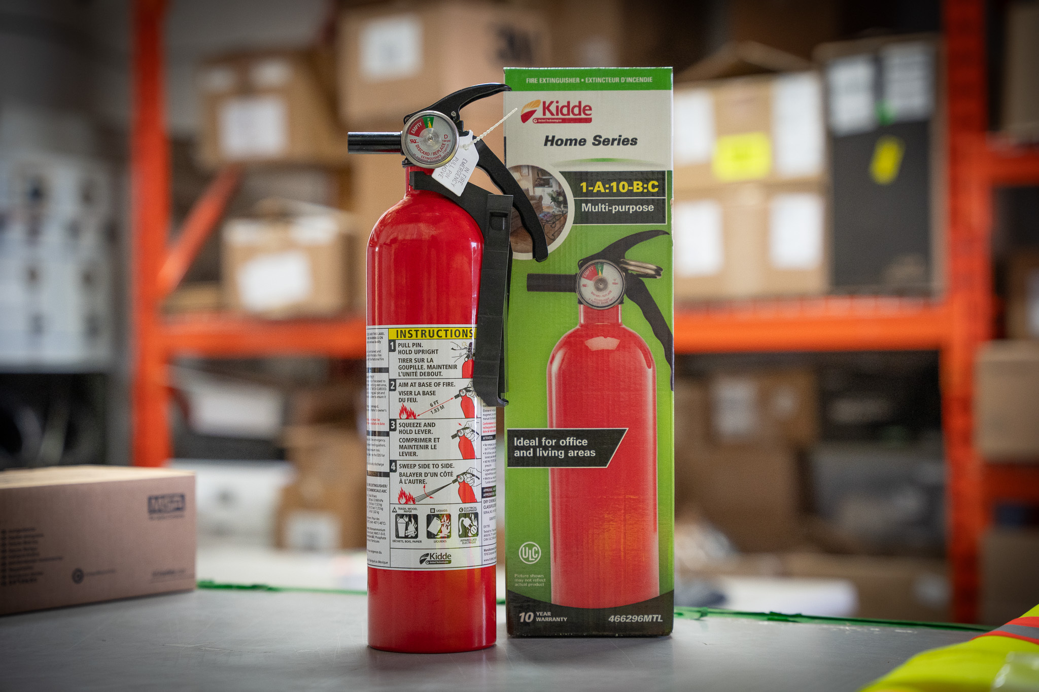 Kidde 466296MTL Kidde Multi-Purpose Home Fire Extinguisher