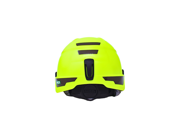MSA 10219946 V-Gard® H1 Safety Helmet, Vent - CSA, Hi-Viz YG