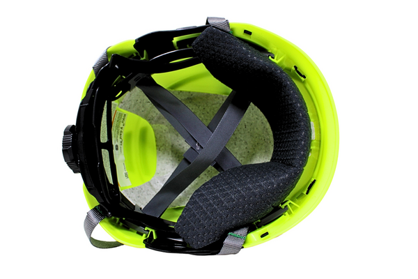 MSA 10219946 V-Gard® H1 Safety Helmet, Vent - CSA, Hi-Viz YG