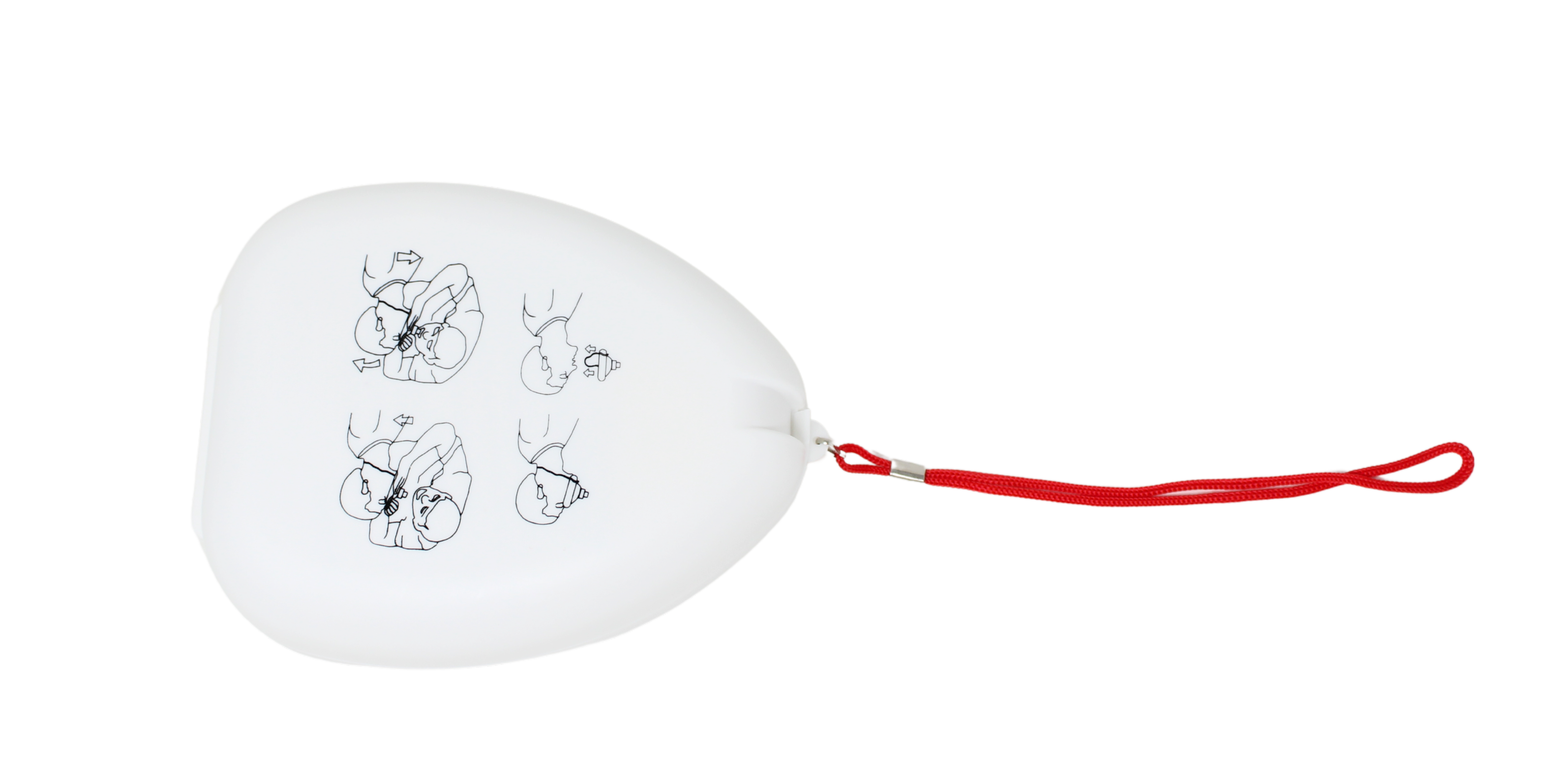 Resuscitation (CPR) Mask With One-way Valve And Rigid Case - View #2