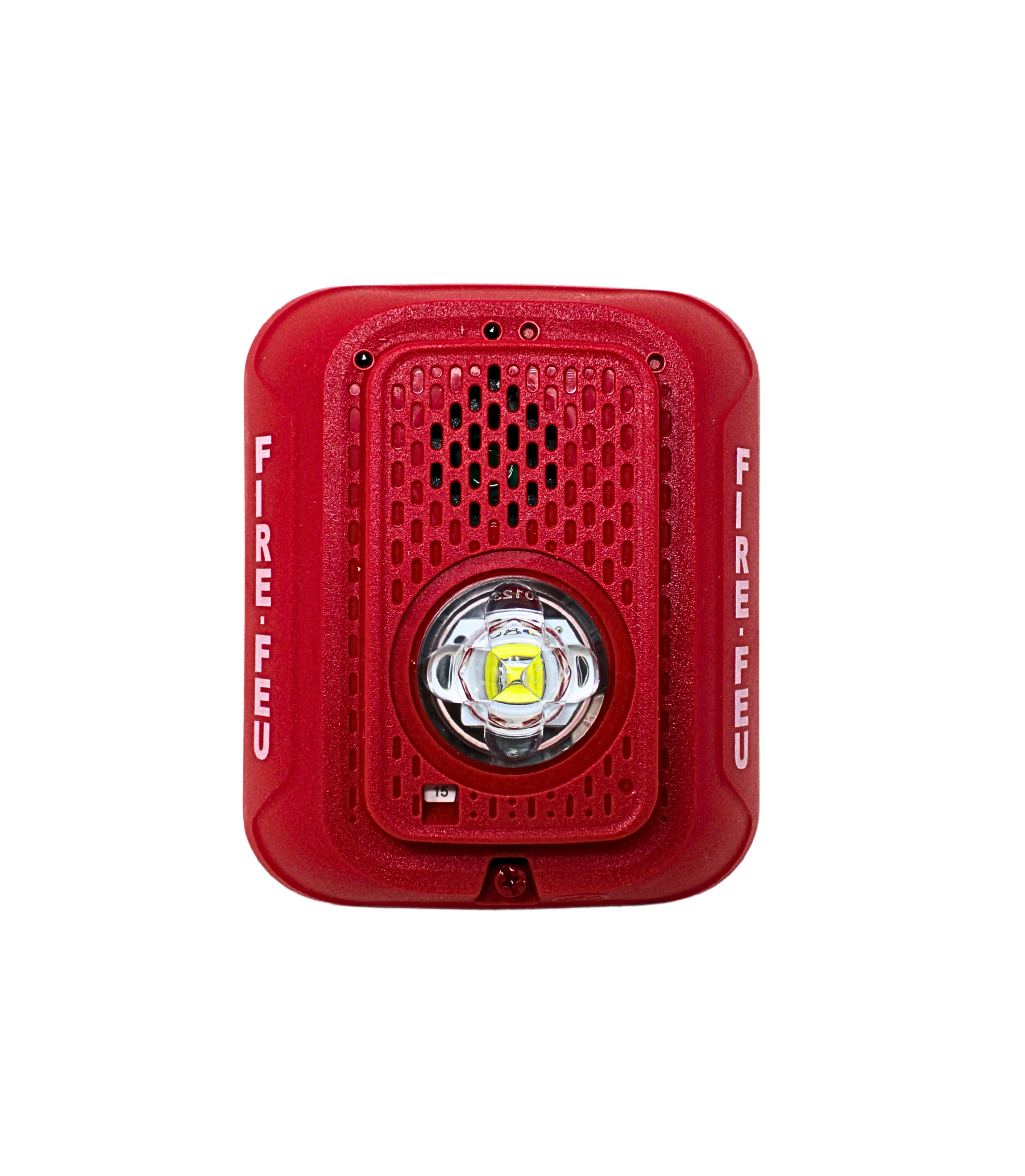 System Sensor® P2RLED-B LED Horn Strobe - 2-wire, Indoor, Wall, Red ...