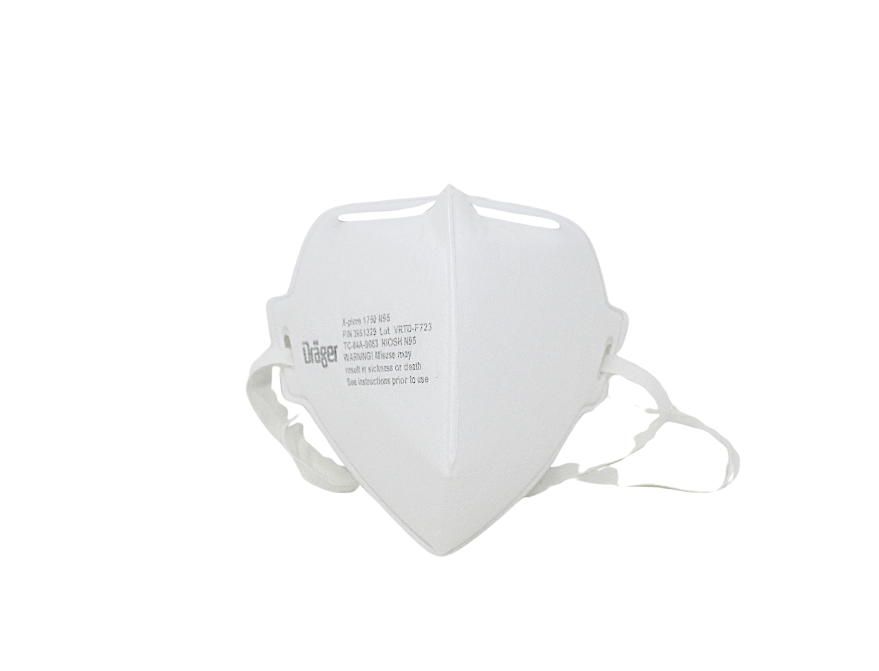 Draeger 3951329-BOX Flat-fold N95 Masks Without Exhale Valve