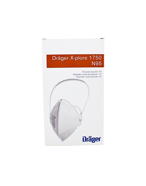 Draeger 3951329-BOX Flat-fold N95 Masks Without Exhale Valve