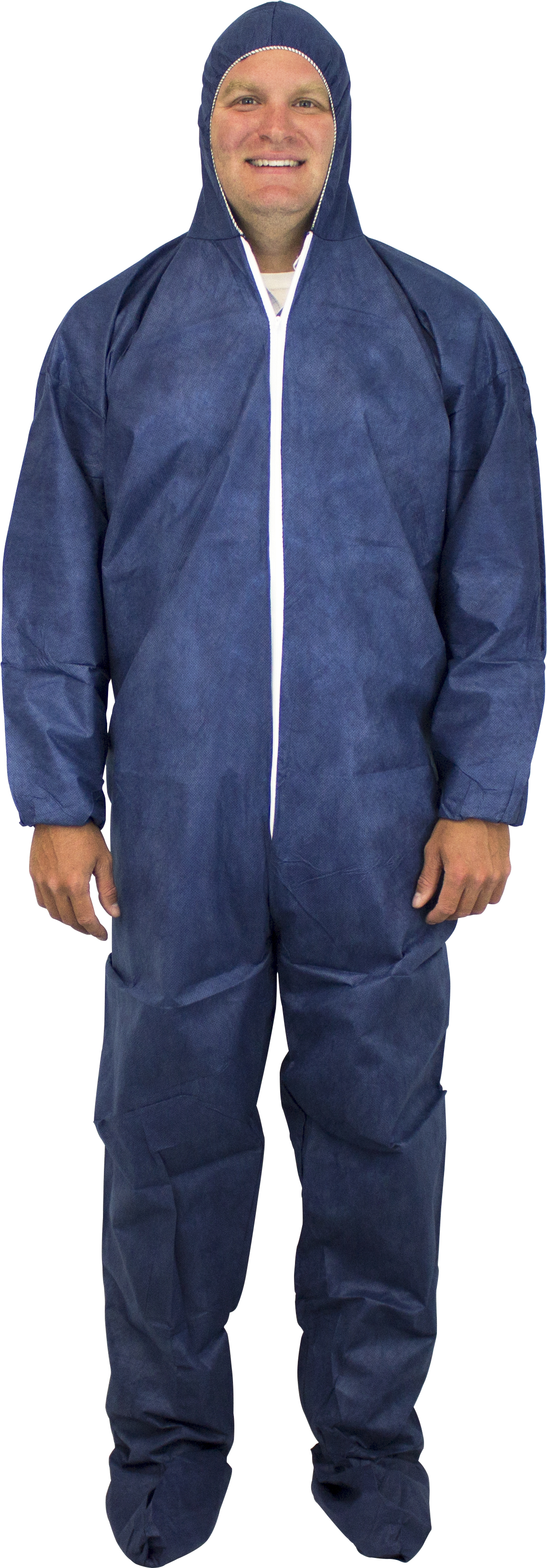 CanSafe DCBH-XL-SMSEWA Blue SMS Coveralls | International Safety